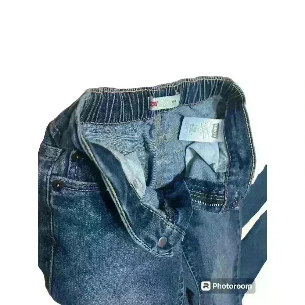 Levi's Jeans Slim Size 7 Reg Blue Non-adjustable Waist A0008